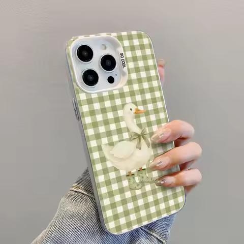 Checkered Grid Cute Animals Matte Phone Case for Huawei Honor X5c X9d X6c X7d 400 200 90 X6b X7a X9a