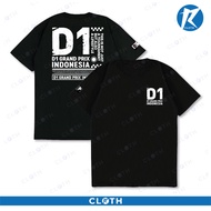 T-SHIRT D1GP INDONESIA 2025 D1 GRAND PRIX DRIVING COMBED 24S J99XAR GD