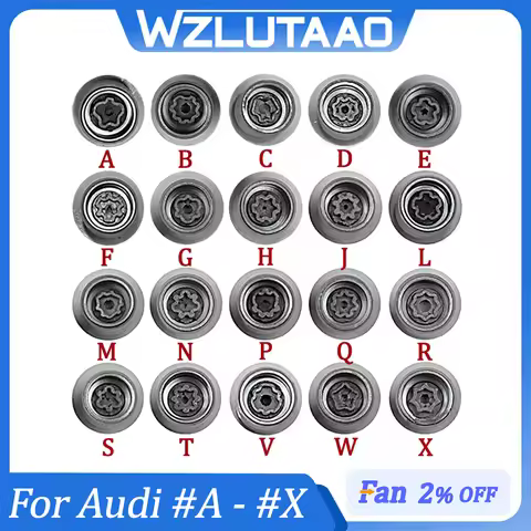 #M - #X Car Tire Anti-Theft Screw Removal Tool Socket Wrench Disassembly Tool Key Sleeve For Audi A3
