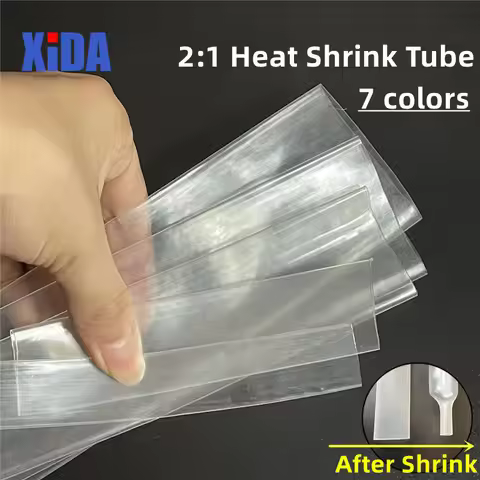 1 Meter Heat Shrink Tube Black Transparent Wrap Wire Sell Connector Heat Shrinkable Tubing Wrap Wire