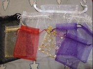 結婚婚禮物資 共10個 網紗小禮物束口索繩袋 回禮 有大有小 gift package packing