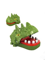 (綠色)張嘴鱷魚咬手指咬恐龍咬手玩具拉牙齒孩子親子全套玩具