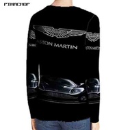 Aston Martin Fullprint Long Sleeve T-Shirt Unisex Polyester Jersey Dryfit Material