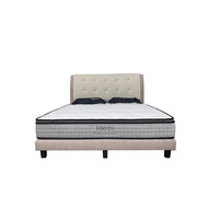 [Sleepyverse] Haven Latex Individual Pocketed Spring Mattress with Easy Clean Full Plywood Bedframe