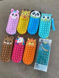 Pencil Case Pop it cute design silicone fun