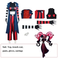 キ Hazbin Veette Valentin Hotel Vox Outfit 3V Vees VVV Costume Halloween Party Demon Carnival Anime