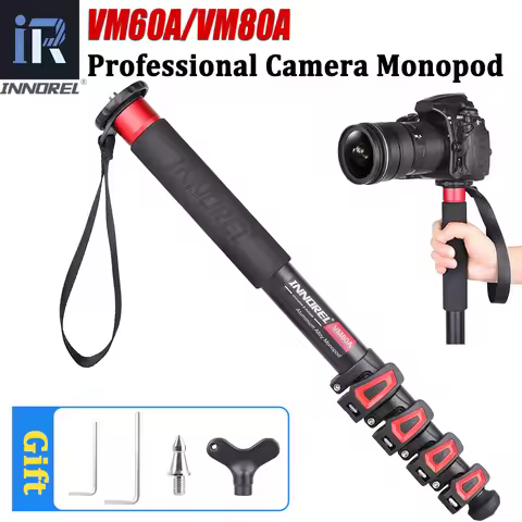 INNOREL VM60A/VM80A Aluminum Alloy Camera Monopod 170cm Professional Portable Video Stand for Canon 