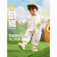 Baby Jumpsuit Plus Velvet Thickening Autumn Winter Newborn Romper Romper Baby Outing Hug Clothes 202