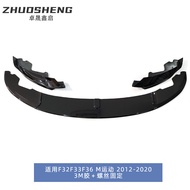 Applicable2012-2020Bmw4Front lip F32F33F36Double-door to four-door modification MP Glossy black carb