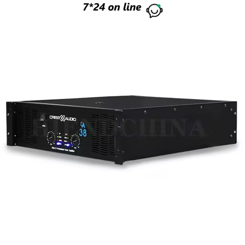 CA38 Professional Power Amplifier Pure Power Amp (3u) KTV/Stage/Home Entertainment KTV 8Ohm 2600W*2/