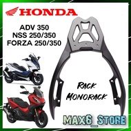 HONDA ADV350 FORZA250 NSS250 FORZA350 NSS350 MONORACK SPOILER RACK TOP BOX RACK ADV 350 FORZA NSS CA