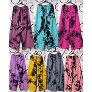 Rayon tie dye culottes / tie dye trousers trousers SMOKE seluar perempuan