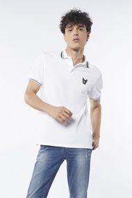 ESP เสื้อโปโลเฟรนช์ชี่ ผู้ชาย สีขาว | Frenchie Polo Shirt | 03815