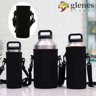 GLENES Sport Cup Covers Bag, Neoprene 18/36/64oz Water Bottle Cover Bag, Holder Pouch Insulated Blac