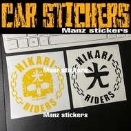 [24 HOURS SHIP ]  STIKER KERETA HIKARI RAIDERS / CAR STICKER HIKARI RAIDERS