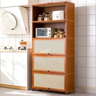 Kitchen storage shelf, shelf, household supplies, encyclopedia, microwave oven, cupboard, shelf, multi-layer condiment