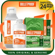 Bulletproof Brain Octane C8 MCT Oil, Keto Supplement | Unflavored Collagen Peptides Powder Packets