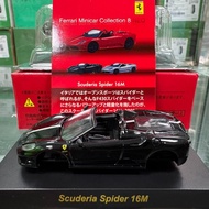 Jingshang Kyosho 1/64 Ferrari Ferrari 430 Scuderia Spider 16M 430SC Convertible Black Eight NEO Bull