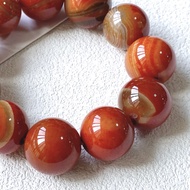 Natural Warring States Red May Bracelet Light Luxury High-End Wenwan Men's Bracelet May Crystal Hair