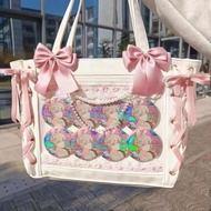 Halloween Japanese Sweet Women Ribbon Ita Bag Fashion Large Capacity Tote Bag Beauty Shoulder Bag Cu