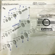 KAWASAKI ZX150/NINJA 150RR OILSEAL OIL SEAL ORING O-RING O RING SHAFT GEARBOX ORIGINAL