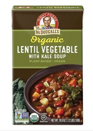 DR. McDOUGALL'S RIGHT FOODS - 有機扁豆蔬菜配羽衣甘藍素食湯