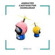 Animated Cartoon for Bicycle Handlebar | Doraemon with Helmet | EBike E-Bike Electric Bike Bicycle |