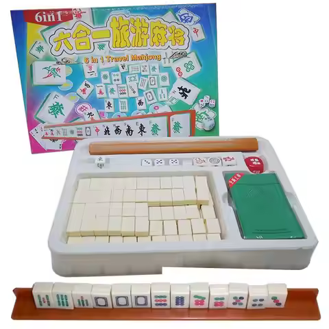 Mini Travel Mahjong Set Home Mini Mahjong Board Game Sets Mahjong Game Set With Game Set Accessories