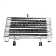 Aluminum Motorcycle Engine Oil Cooler 8 Row Cooling Radiator for 125CC-250CC Motorcycle Dirt Bike AT