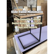 / CORNER TABLE MINIMALIST/ CORNER TABLE SLIP-ON CORNER TABLE C-SHAPE TABLE