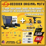 ORIGINAL DECODER MYTV DECODER MYTV FREEVIEW + ANTENA ROTATE ROTATING ROTATABLE OUTDOOR UHF DIGITAL A