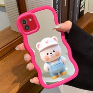 Casing For Samsung A03 A03s A02s M02s F02s Case Phone Casing Mirror Silicone Softcase HP Bear Patter