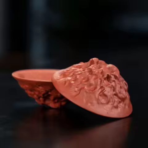 Handmade Pu erh purple clay cup dragon cup phoenix cup three-dimensional relief carving purple clay