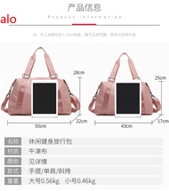 【ALO】 Alo Yoa Gym Bag Portable Yoga Bag Womens Dry Wet Separation Waterproof Large-Capacity Luggage 