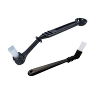Espresso Machine Group Head Cleaning Brush with Spoon Plastic Nylon Coffee Machine Cleaning Brush Es