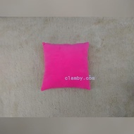 Plain square sofa cushion 36 cm x 36 cm pink