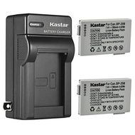 Kastar 2-Pack Battery and AC Wall Charger Replacement for Canon DC201, DC210, DC211, DC220, DC230, i