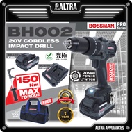 BOSSMAN PRO SERIES - CORDLESS IMPACT DRILL / HAMMER DRILL 150NM - BH002