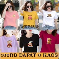 PROMO ( 100RB Dapat 6 KAOS BEAR ) BAJU DISTRO Dtf ANIME DEWASA BISA UNTUK PRIA DAN WANITA Kaos Motif