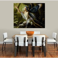 Wood Framed Paint By Number Kits Butterfly Fairy Digital Acrylic Canvas 16X20''