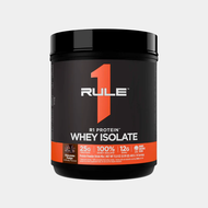 Rule 1 R1 Whey Protein Isolate Chocolate Fudge - 1 lbs Powder - 25g Whey Isolate & Hydrolysate + 6g 