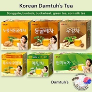 DAMTUH Korean Tea Donggulle Tea, Burdock Tea, Corn Silk Tea, Buckwheat Tea, Green Tea Healthy Tea