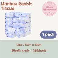 [1 PACK] Tissue Wonderland - Manhua Rabbit Flower Tissue