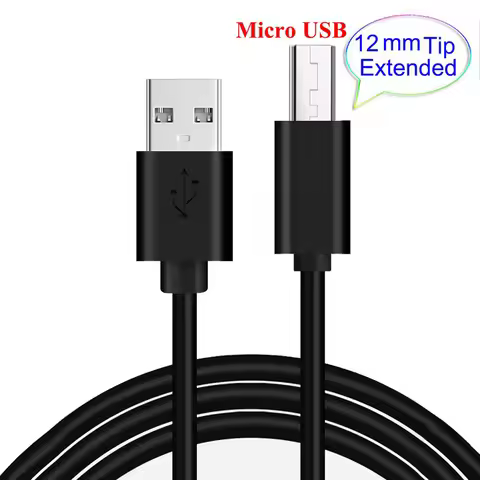12mm Micro Usb Cable Long Plug Charging Cord Wire For Land Rover (Guophone) XP9800 / Leagoo XRover C