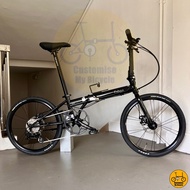 ♟️ Fnhon Storm 22” 𝗠𝗥𝗧/𝗕𝘂𝘀-𝗳𝗿𝗶𝗲𝗻𝗱𝗹 Freebie Foldie Glossy Black Folding Bicycle Dahon P8 Loud Hub