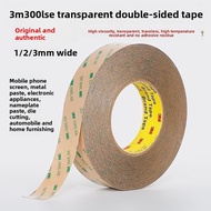 1/2/3 mm width 3M9495LE double-sided tape strong ultra-thin non-marking transparent PET high tempera