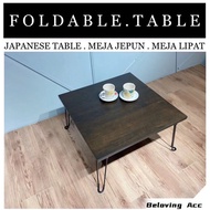 【Ready stock】#70cm Round foldable table#Meja lipat