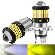 New Product Highlight Car led Motorcycle Headlight White Yellow Two-Color H4 H6 BA20D 12-80