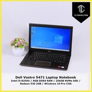Dell Vostro 5471 Intel Core i5-8250U 8GB RAM 256GB NVMe SSD Radeon 530 2GB GPU Refurbished Laptop No