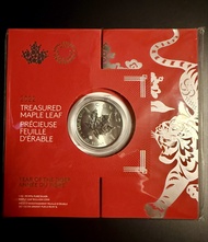 2022年加拿大1安士虎年楓葉生肖銀幣，值得收藏！